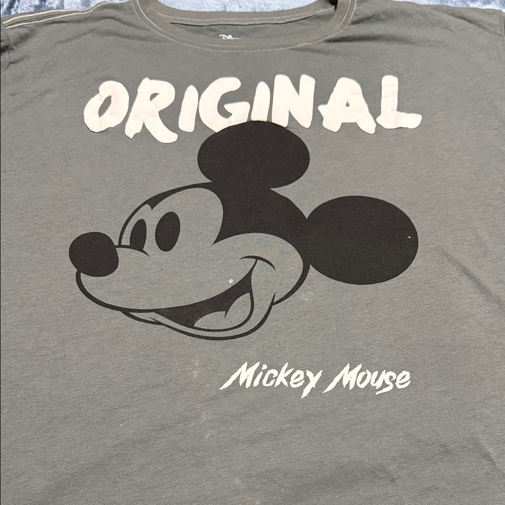 Disney Gray Mickey Mouse "Original" Short Sleeve Tee